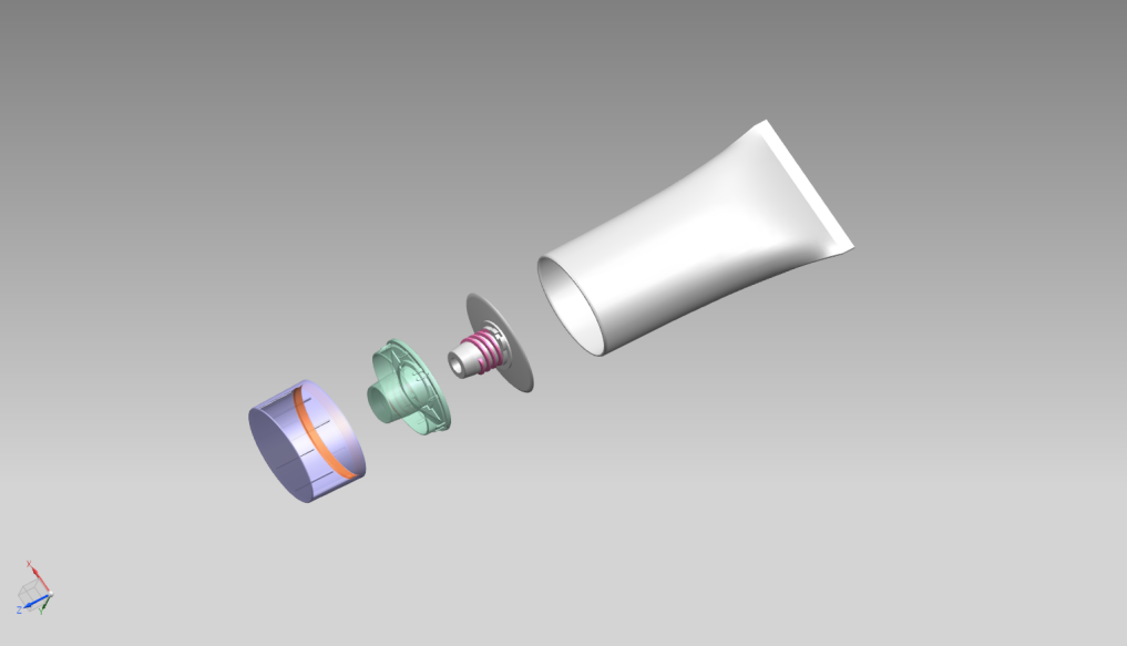 White Clean Face Tube Customized Face Wash Tubes 70ml - 180ml With Matt Center Dispensing Caps
