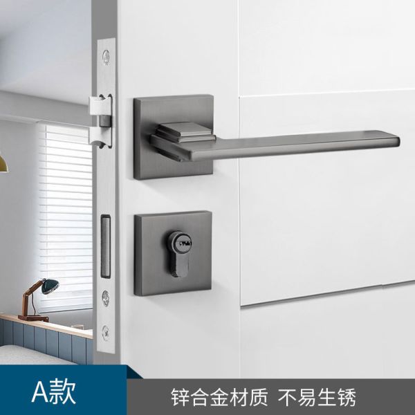 Indoor Split Mortise Door Lock Handle Set For Bedroom Door