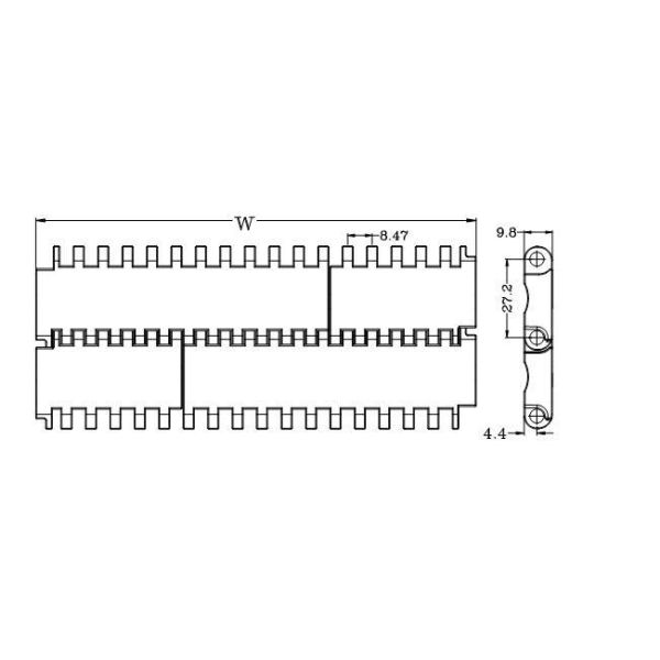 900 Series with Pitch 27.2mm Modular Plastic Belts Sale