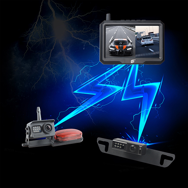 Night Vision Rear view Camera 5 Inch Color Screen HD Wireless Monitor