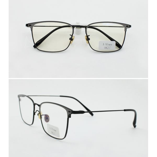 Rectangle Metal Browline Eyeglasses Unisex stainless Frame Full-Rim Stylish Optical Eyewear Frame Durable Reading glass