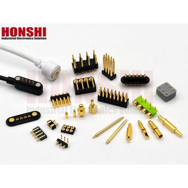 Customized 120g±20% Spring Force DC12V Brass Pogo Pin For Through Hole Connection