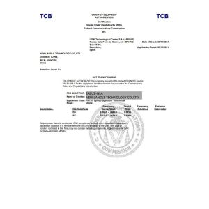 NEW LANDLE TECHNOLOGY CO.,LTD Certifications