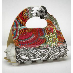 Quality Matte CMYK Egg Basket Paperboard Gift Packaging Box for sale