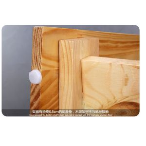 Wood golf clubs rack