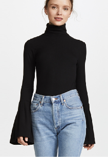 Clothing Women Long Bell Sleeve T Shirt Women