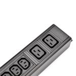 14 Way IEC Type PDU Extension Socket With On/Off Switch Powermeter