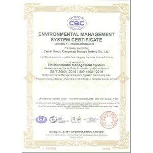 Camel Group Co., Ltd. Certifications