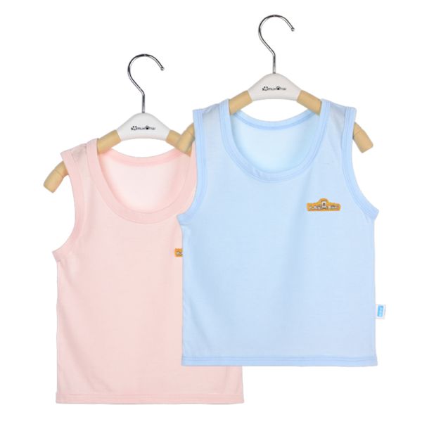 Colorful Custom Bamboo Baby Singlets , Unisex Bamboo Newborn Clothes