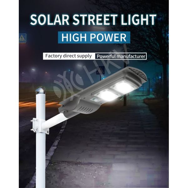 30W/60W/90W/120W All In One LED Solar Street Light Outdoor Super Bright Sensor Waterproof