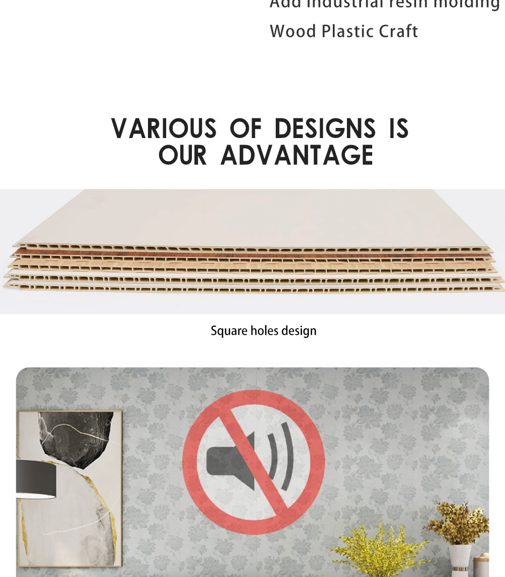 Indoor/Outdoor Wall Decoration Modern Composite Wood Panel Art for Interior Decor