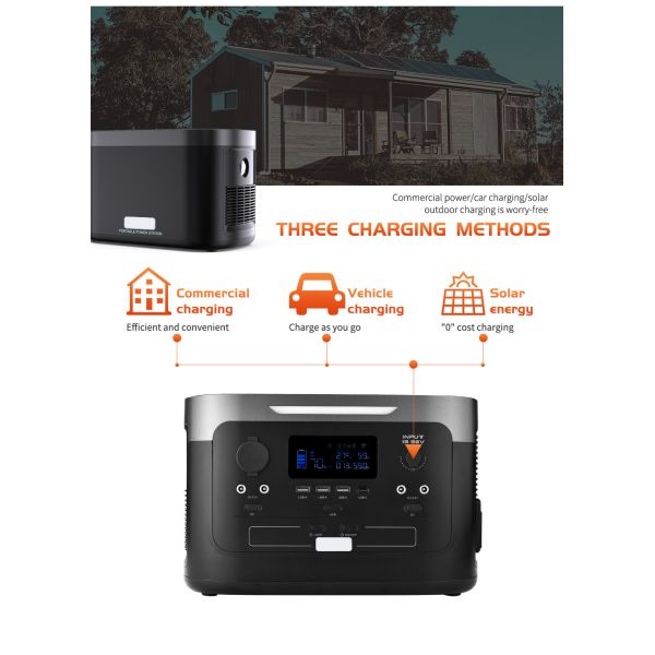 3.7V 2900mAh Portable Lithium Battery Pack 600W Home Emergency Power Station