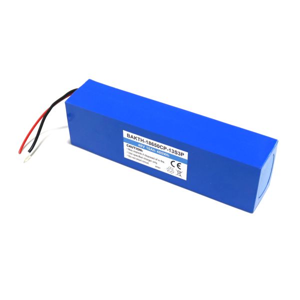 2600mAh Li Ion Battery Cell 18650CP 13S3P 48V Rechargeable Lithium Ion Battery Pack For E Bike