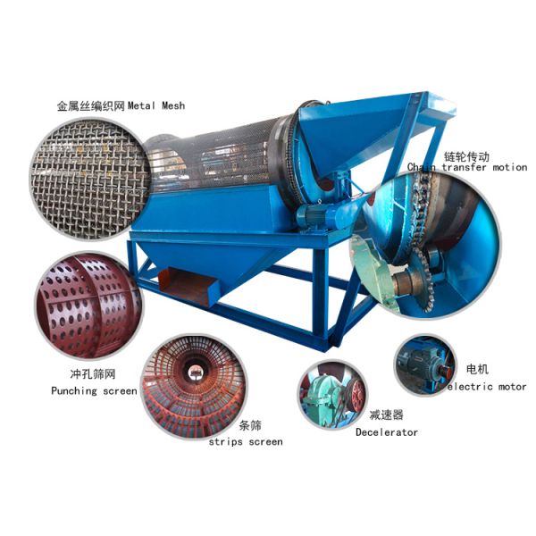 Mobile Beneficiation Machine , Gold Washing Machine Rotary Scrubber