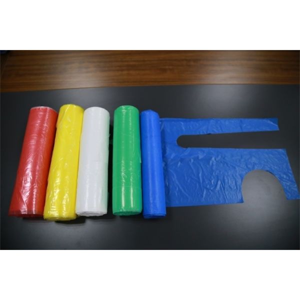 LDPE HDPE Material Disposable Polythene Aprons For Food Processing / Healthcare