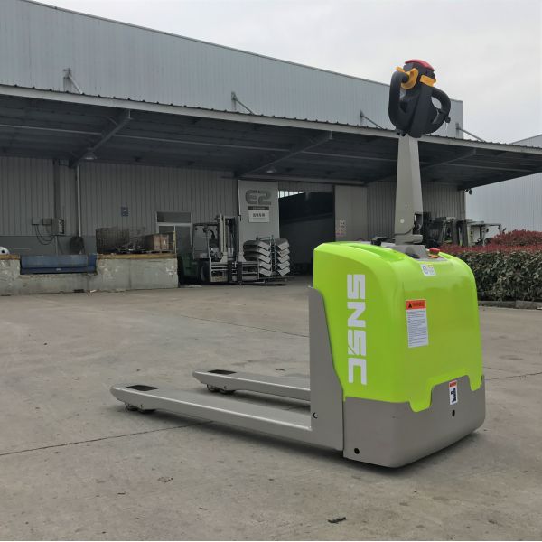 125mm Lift Height Electric Pallet Truck with 1.8 Ton Capacity and 1.5m Backrest Height