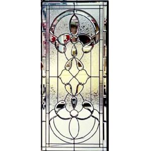 black chrome caming decorative glass