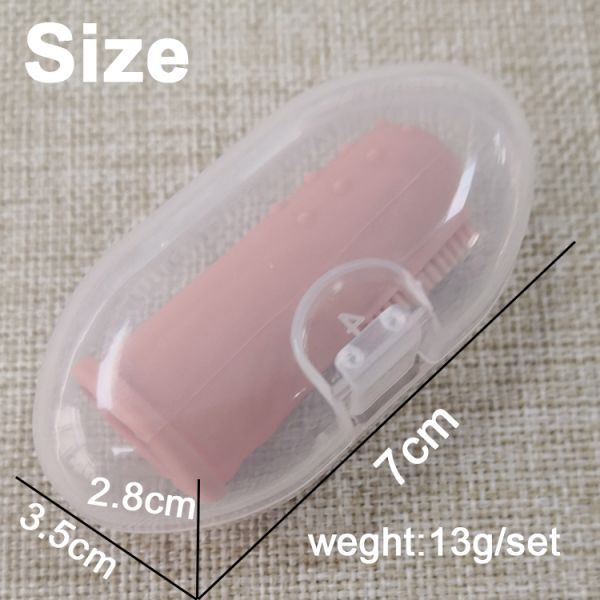 Apricot Baby Silicone Products Soft Finger Toothbrush With Packaging Box