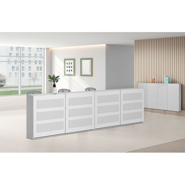 Any RAL Color Metal Filing Cupboard With Acoustic Sliding Door