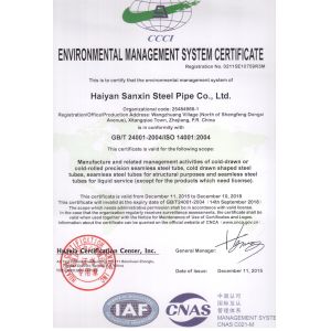 TORICH INTERNATIONAL LIMITED Certifications