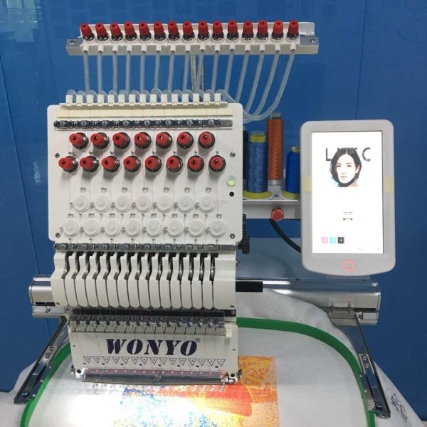 China WONYO Single One Head Uniform Cap Jacket T-shirt Sewing and Embroidery Machine