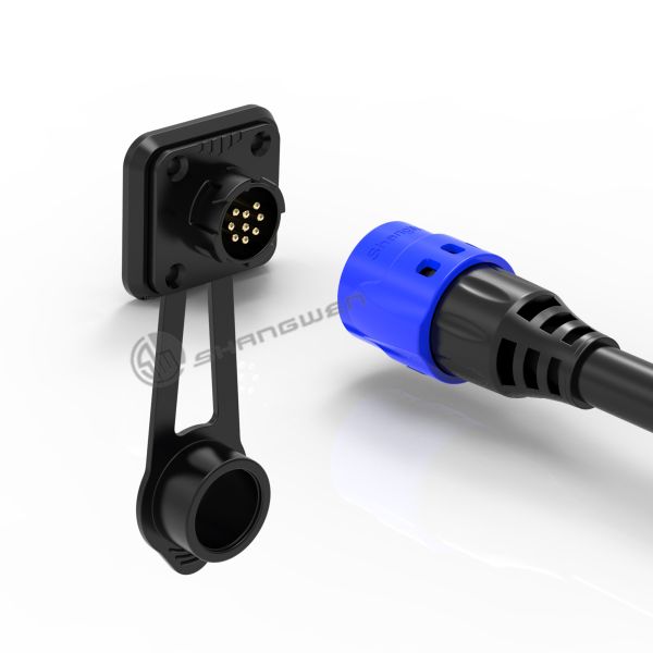 Industrial 9 Pin Waterproof Connector Male Socket IP67 Connector