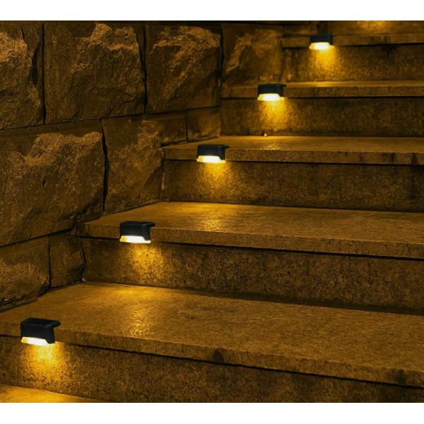 16pc Set Waterproof Solar Powered Decking Light Step lamp For Stairs, Fences, Yards and Patios