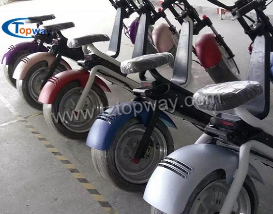 Citycoco 1200W 18*9.5inch big Wheel Electric Scooter with wide tyre