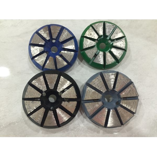 80mm 125mm Stone Grinding Disc , Diamond Concrete Floor Polishing Pads