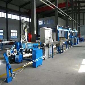 China 1000m/Min Line Speed Pvc Cable Extruder Machine For 1.5-16mm2 With Plc Control on sale