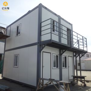 Galvanized Steel Prefabricated Container House with Glass Wool Panels