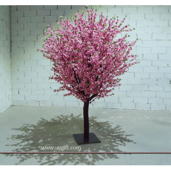 UVG CHR075 Pink Peach Blossom Decorative Artificial Wooden Tree for Wedding and Party Lan