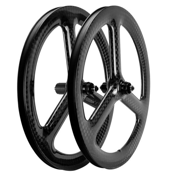 3 Spoke 20 Inch Bike Wheelset Road Track 20" 451 wheelset For V Brake And Disc Brake