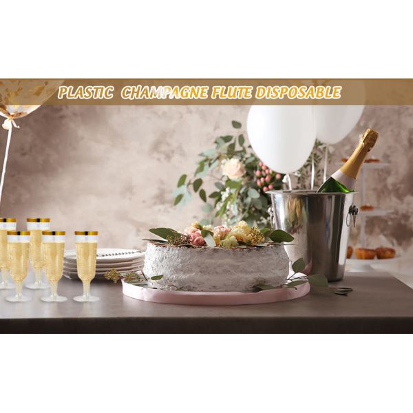 plastic champagne flutes