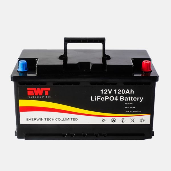 Traveling Li Iron Phosphate Battery 120Ah 12.8V Lithium Ion LiFePO4 Battery