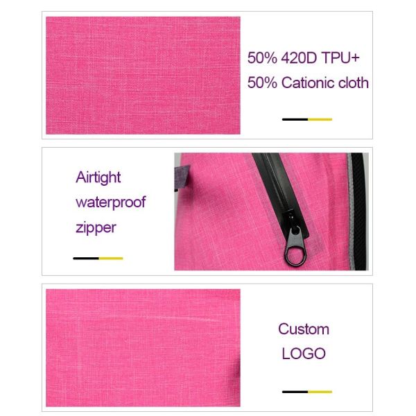 420D TPU Waterproof Dry Pouch , Cycling Dry Bag Waterproof Backpack