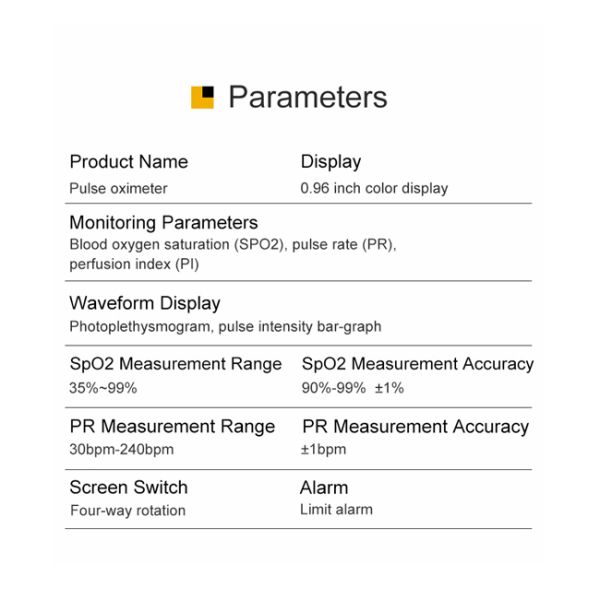 SPO2 PR Portable Fingertip Pulse Oximeter