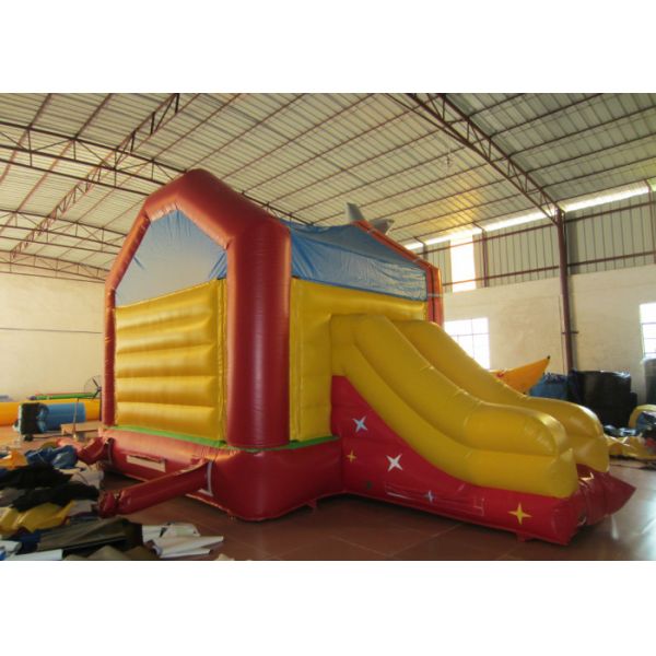 Simple inflatable star themed combo Wild west cowboy inflatable bounce with slide for party