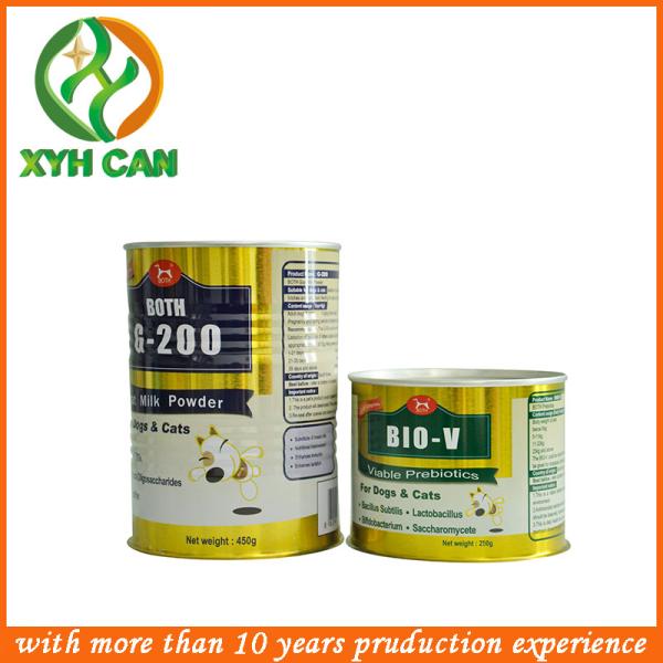 Suger Tin Can Food Packaging Round Candy Tins Glossy Lamination Printing