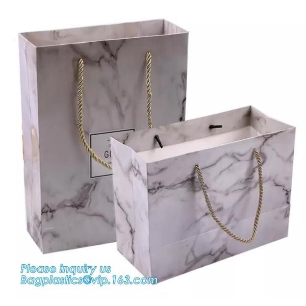 Elegant Embossed For Presents Clothing Wedding Birthday Bridal Baby Shower Paper Gift Bags Modern Fancy Cute Paper Premi