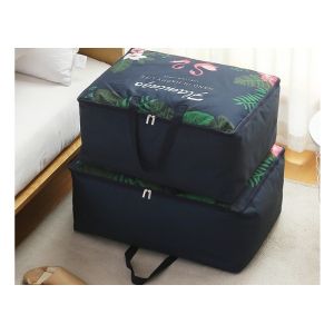 Waterproof Woven Reusable Grocery Tote Bags Handled Large Storage With Oxford