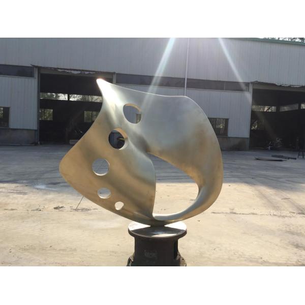 Outdoor Abstract Steel Sculpture , Bronze Art Sculpture For Garden Ornaments