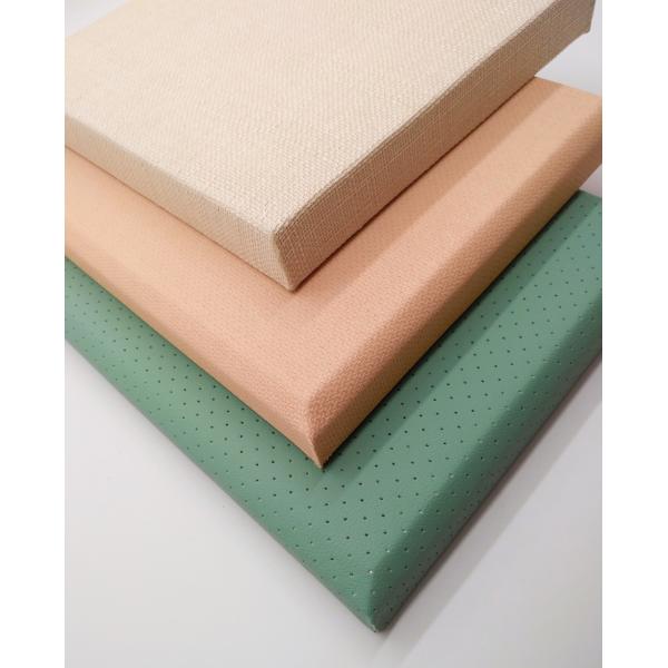 Meeting Room Fabric Wrapped Acoustic Panel Fiberglass Board Sound Absorbing Building Material