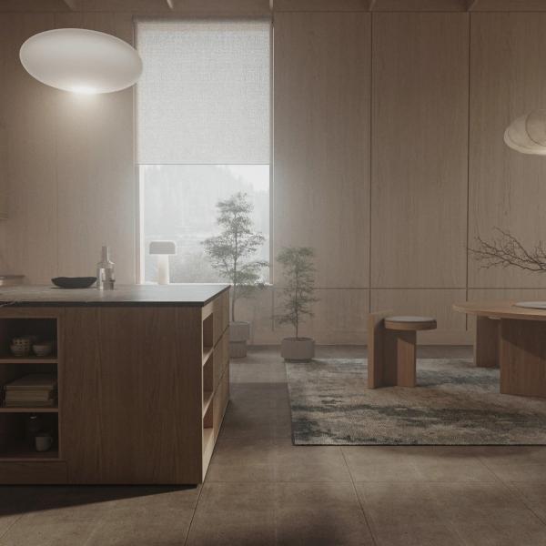 Modern Style Manufacturer Full Set Designs Complete Minimalist Wood Grain Kitchen Cabinets