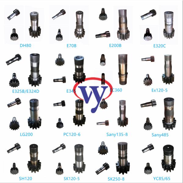 Steel SY135-8 11/24 Gear Swing Pinion Sany Excavator Spare Parts OEM