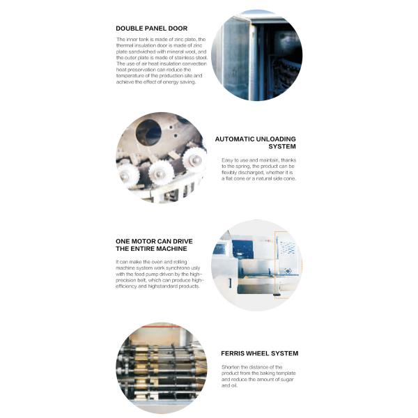 Food Making Machine , Factory Made , Fully Automatic , Stainless Steel , 101 Cast Iron Baking Templates.