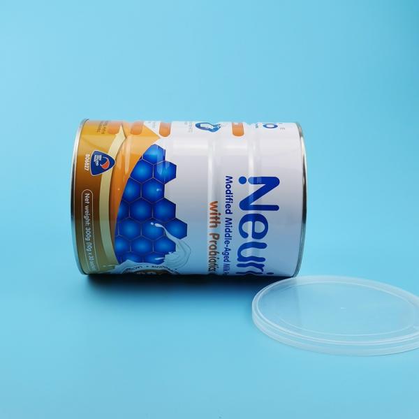 Metal Tinplate Food Milk Powder Tin Can CMYK Offset Printing