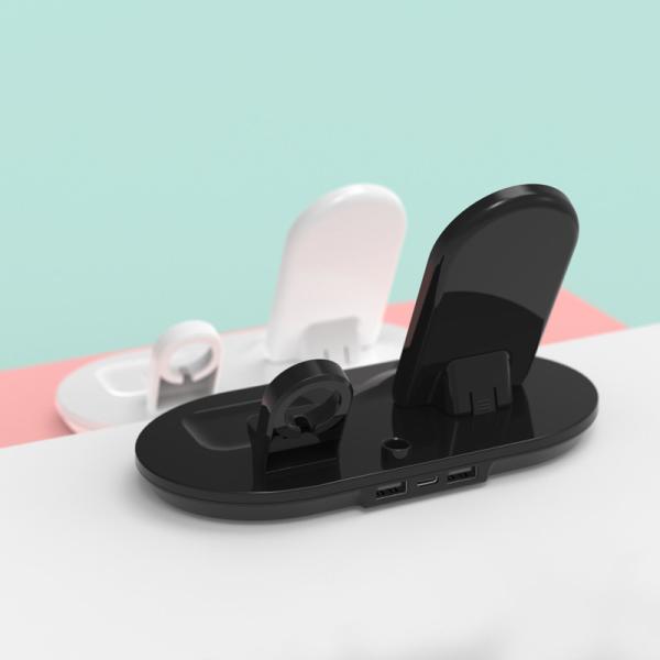 ABS PC Wireless Charger Stand 3 In 1 Built In OCP OHP Function