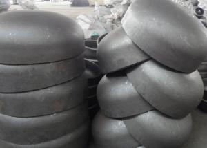 Quality Black Seamless Large Diameter Steel Pipe End Caps ANSI B16.9 SCH40 SCH80 for sale