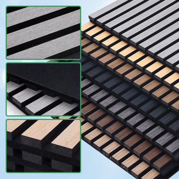 Wholesale Luxury Style Acoustic Panels Soundproof Wood Slat Wall Panels Wooden Acoustic Wall Panels